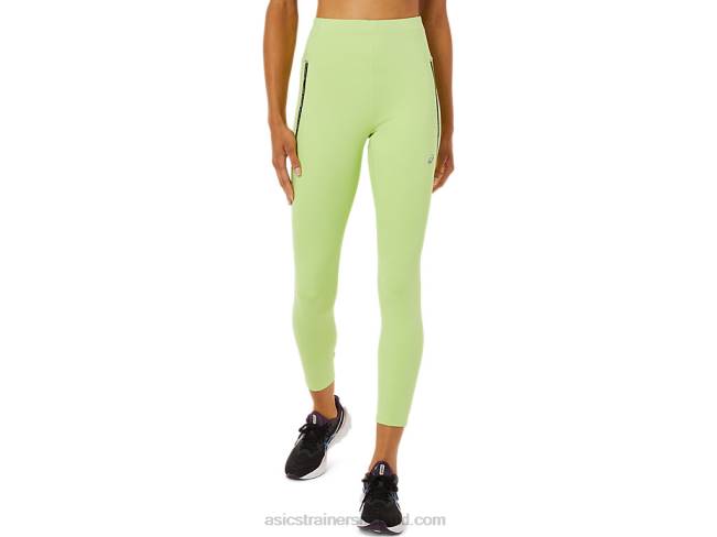 Womens Race High Waist Tight Lime Green Asics XXPD3335