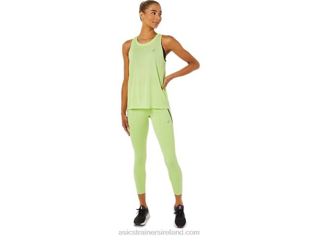 Women\s Race High Waist Tight Lime Green Asics XXPD3335