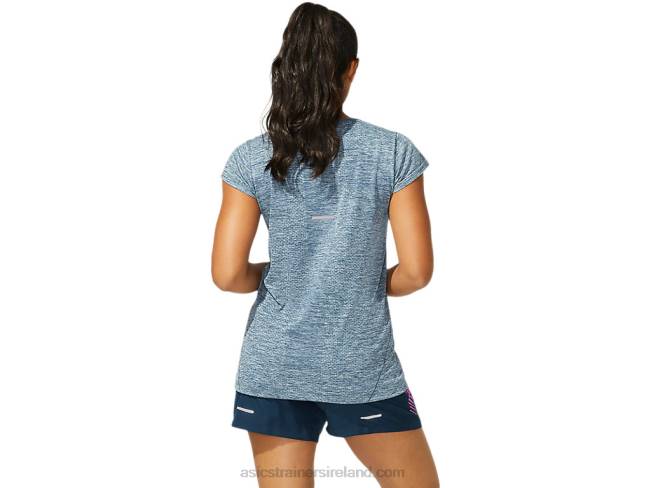 Women\s Race Seamless Short Sleeve Top French Blue Asics XXPD4040