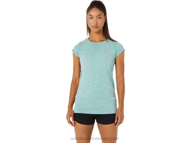 Womens Race Seamless Short Sleeve Top Sage Asics XXPD3499