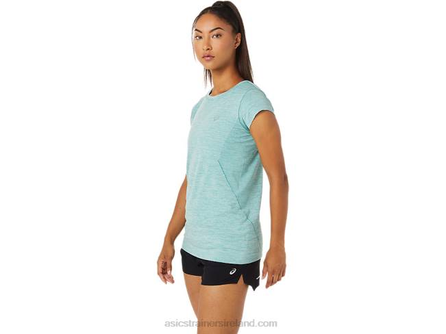 Women\s Race Seamless Short Sleeve Top Sage Asics XXPD3499