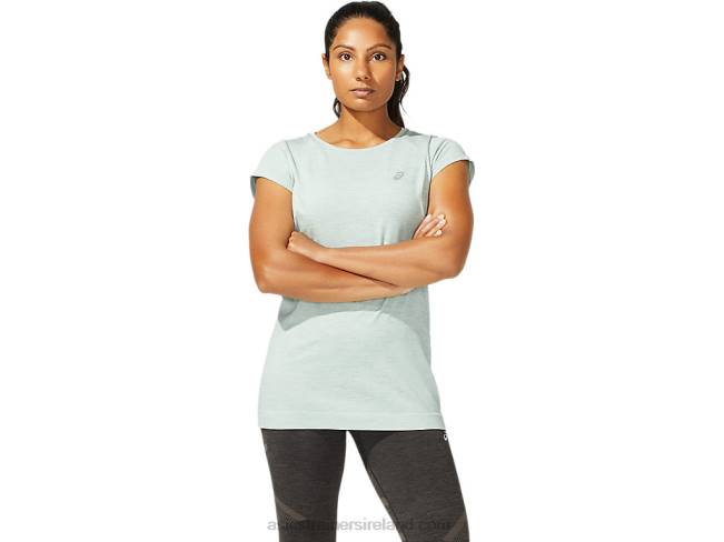 Womens Race Seamless Short Sleeve Top Slate Grey Asics XXPD3960