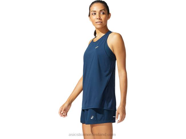 Women\s Race Sleeveless French Blue Asics XXPD4078