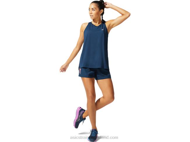 Women\s Race Sleeveless French Blue Asics XXPD4078