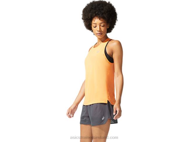 Women\s Race Sleeveless Sun Peach Asics XXPD3948