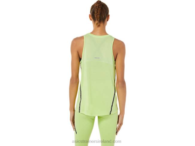 Women\s Race Tank Lime Green Asics XXPD3343