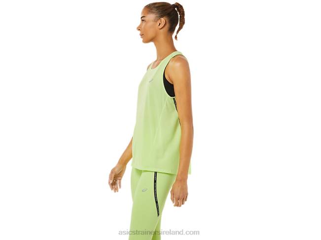 Women\s Race Tank Lime Green Asics XXPD3343