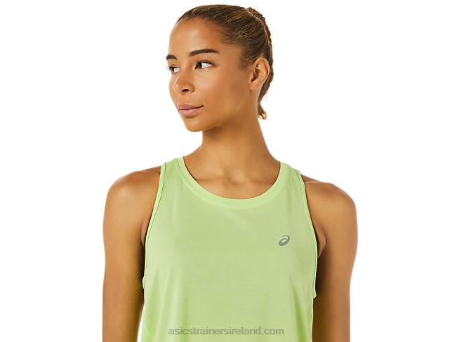 Women\s Race Tank Lime Green Asics XXPD3343