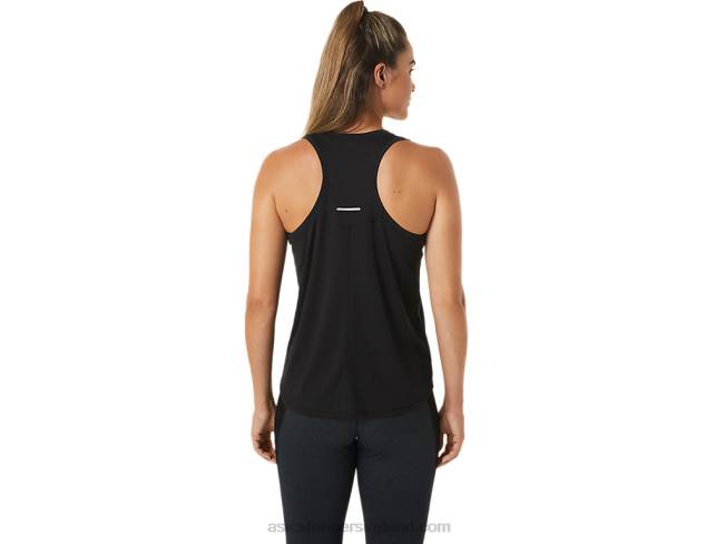 Women\s Race Tank Performance Black/Charcoal Grey Asics XXPD2492