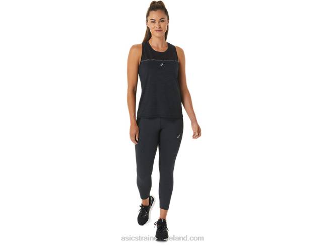 Women\s Race Tank Performance Black/Charcoal Grey Asics XXPD2492