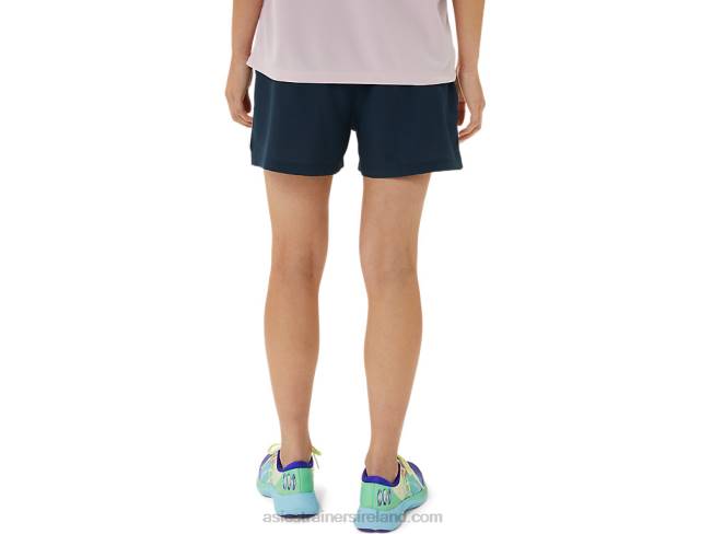 Women\s Ready-Set 3in Short Lam Dark Blue Asics XXPD3314