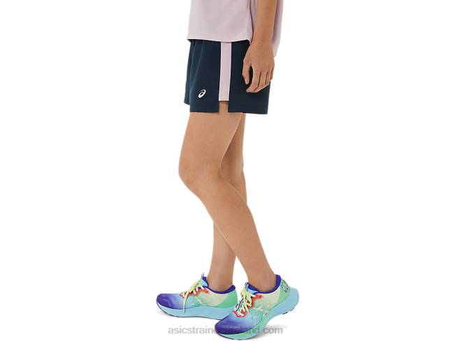 Women\s Ready-Set 3in Short Lam Dark Blue Asics XXPD3314