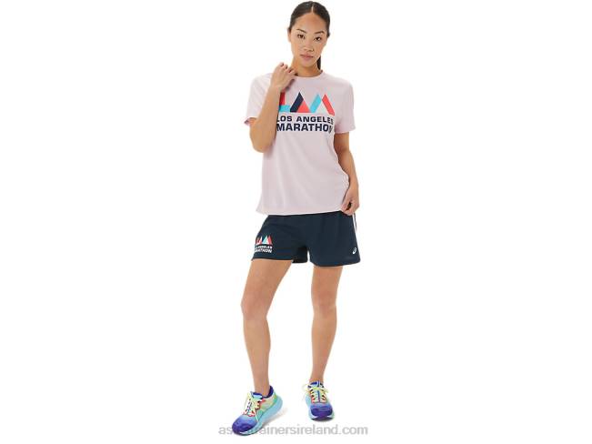 Women\s Ready-Set 3in Short Lam Dark Blue Asics XXPD3314