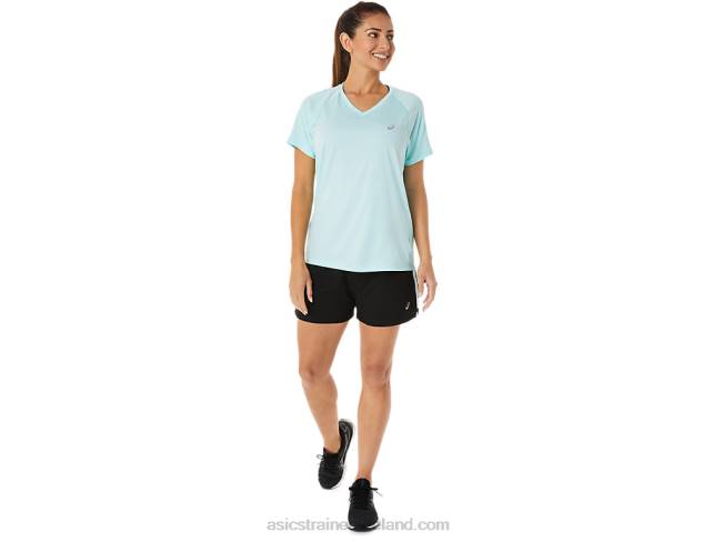 Women\s Ready-Set 3in Short Performance Black/Clear Blue Asics XXPD2917