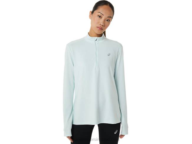 Womens Ready-Set Half Zip Soothing Sea Asics XXPD2912