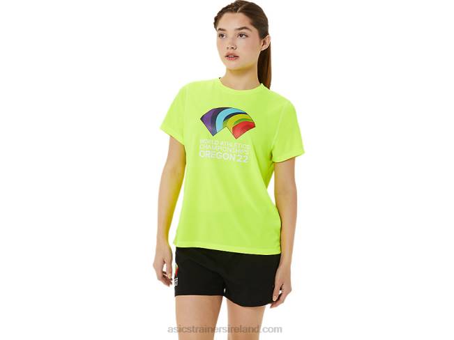 Womens Ready-Set II Short Sleeve Wch Safety Yellow Asics XXPD3220