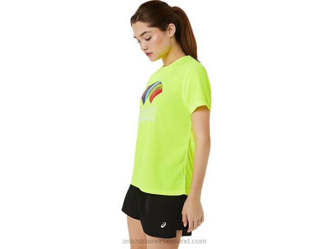 Women\s Ready-Set II Short Sleeve Wch Safety Yellow Asics XXPD3220