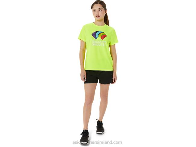 Women\s Ready-Set II Short Sleeve Wch Safety Yellow Asics XXPD3220