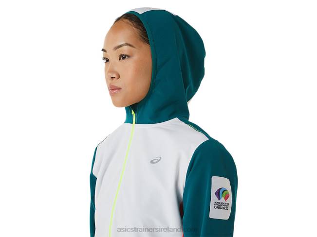 Women\s Ready-Set Jacket Color Block Wch Multi Asics XXPD3212