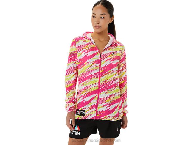 Womens Ready-Set Jacket Lam Pink Glo Asics XXPD3309