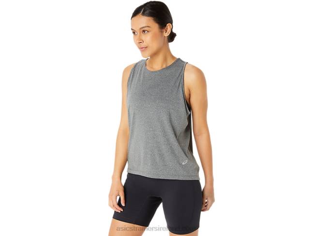 Women\s Ready-Set Lyte Tank Dark Grey Heather Asics XXPD2294