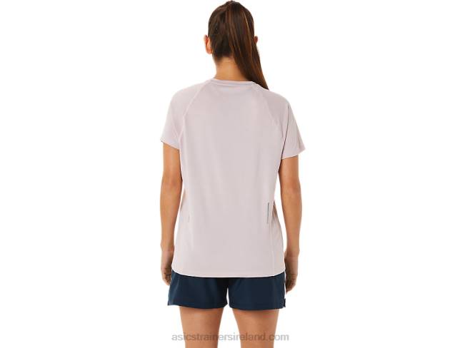 Women\s Ready-Set Lyte V-Neck Barely Rose Heather Asics XXPD3264