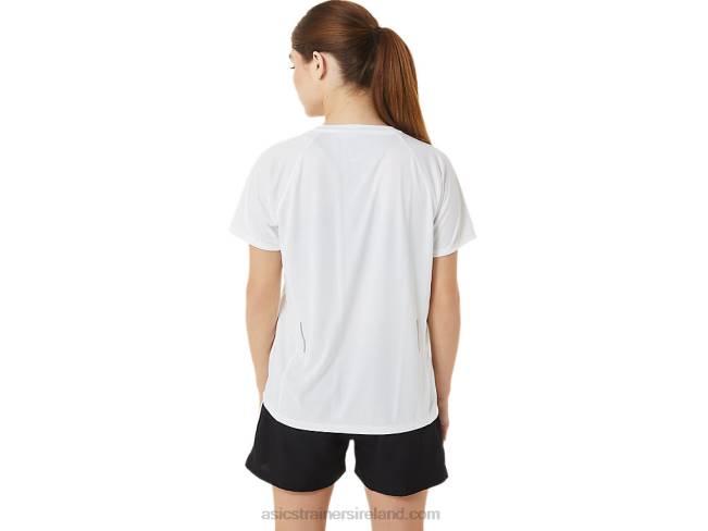 Women\s Ready-Set Lyte V-Neck Brilliant White Asics XXPD3389