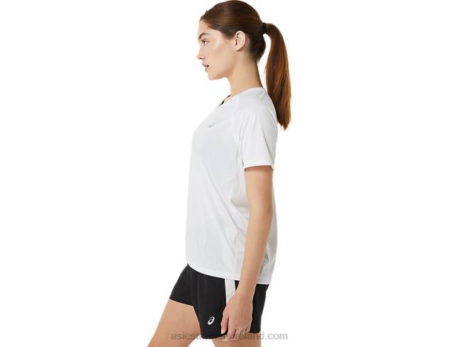 Women\s Ready-Set Lyte V-Neck Brilliant White Asics XXPD3389