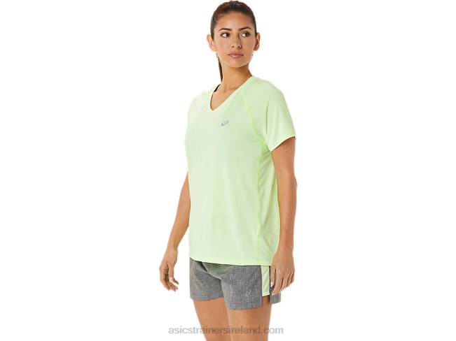 Women\s Ready-Set Lyte V-Neck Illuminate Yellow Heather Asics XXPD3396