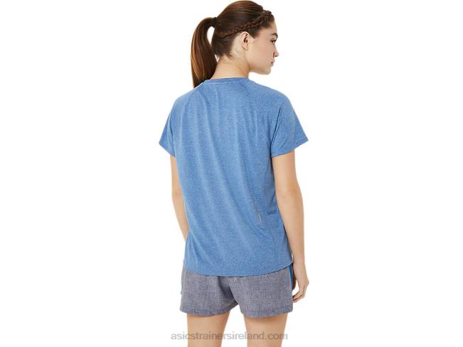 Women\s Ready-Set Lyte V-Neck Lake Drive Heather Asics XXPD3397