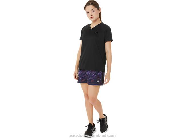 Women\s Ready-Set Lyte V-Neck Performance Black Asics XXPD3498