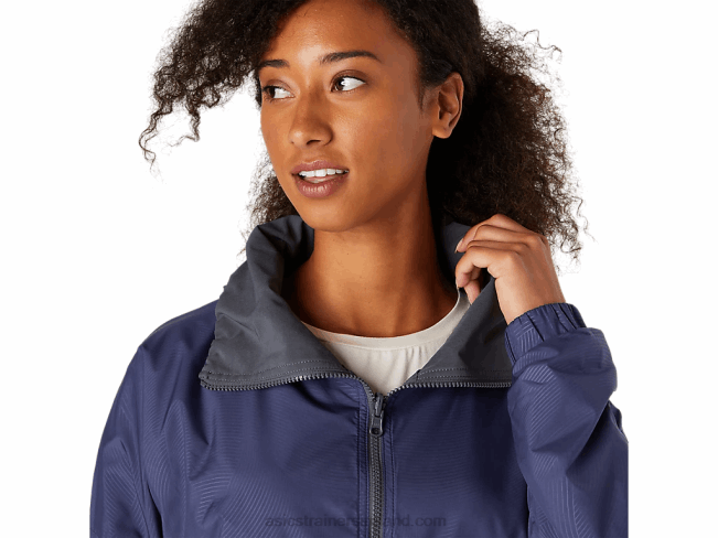 Women\s Reversible Jacket Thunder Blue/Carrier Grey Asics XXPD3670