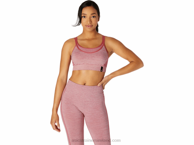 Womens Reversible Seamless Bra Smokey Rose Asics XXPD3664