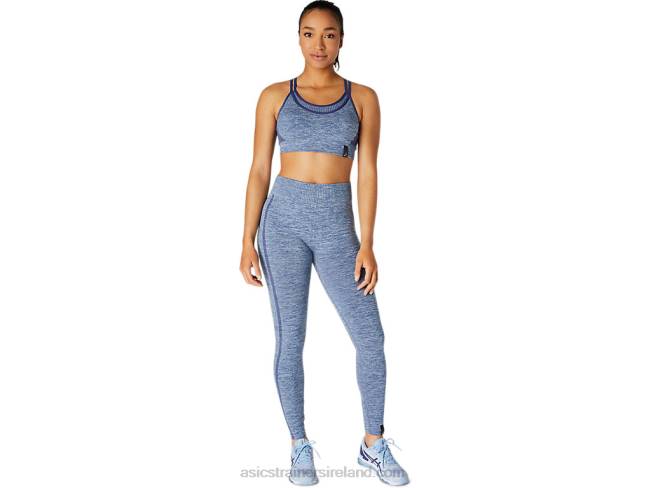 Women\s Reversible Seamless Bra Thunder Blue Asics XXPD3662