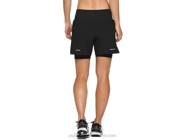 Women\s Road 2-N-1 55in Short Performance Black Asics XXPD3787