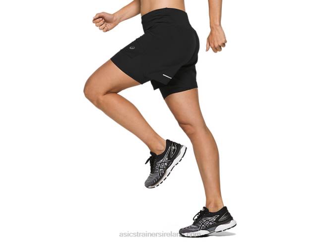 Women\s Road 2-N-1 55in Short Performance Black Asics XXPD3787