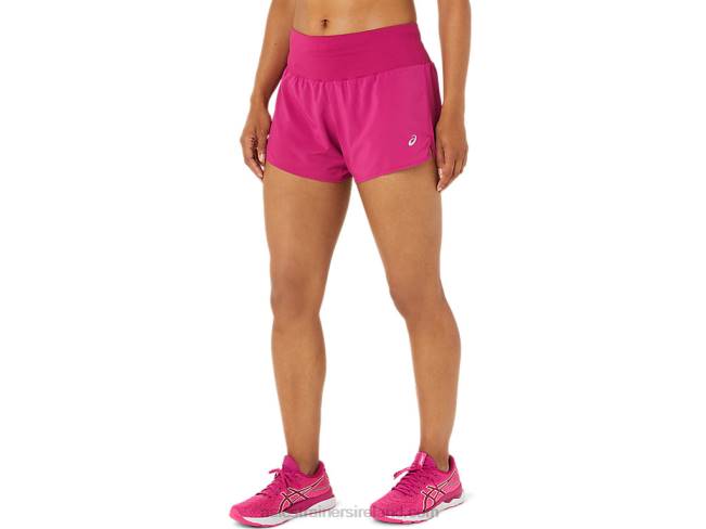 Women\s Road 35in Short Fuchsia Red Asics XXPD3448