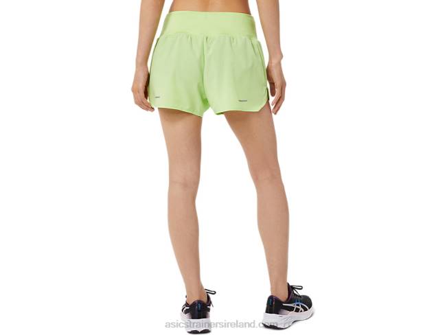 Women\s Road 35in Short Lime Green Asics XXPD3462