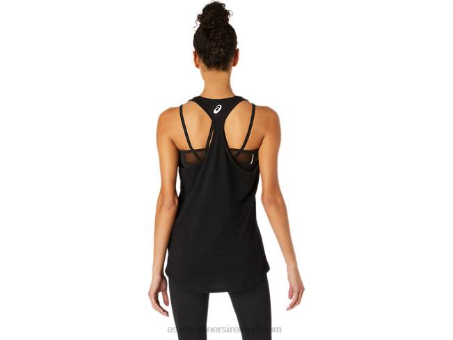 Women\s Run Around The Sun Racerback Performance Black Asics XXPD4104