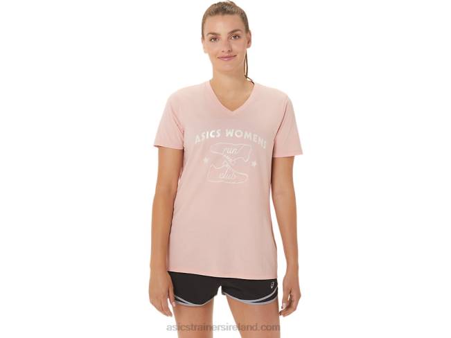 Womens Run Club V-Neck Frosted Rose Asics XXPD2813