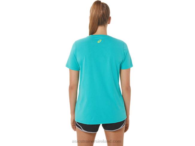 Women\s Run Club V-Neck Sea Glass Asics XXPD2989