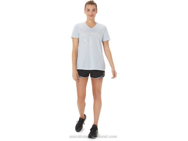 Women\s Run Club V-Neck Soft Sky Asics XXPD3066