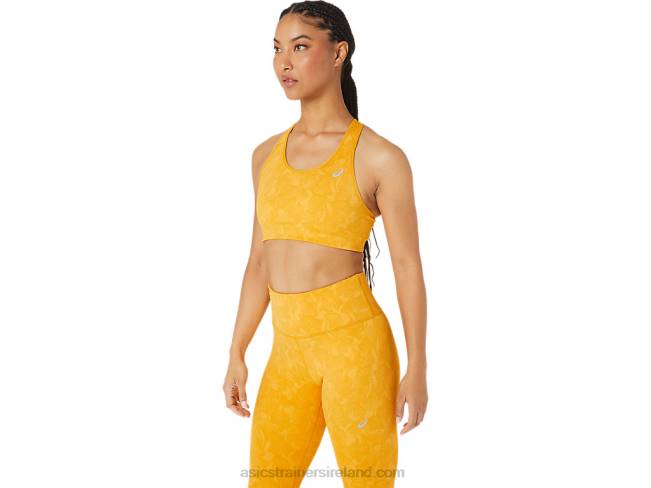 Women\s Runkoyo Jacquard Bra Tiger Yellow Asics XXPD2761