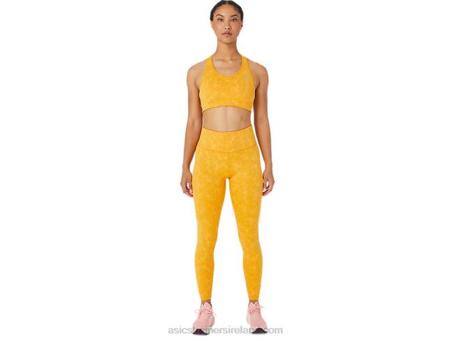 Women\s Runkoyo Jacquard Bra Tiger Yellow Asics XXPD2761