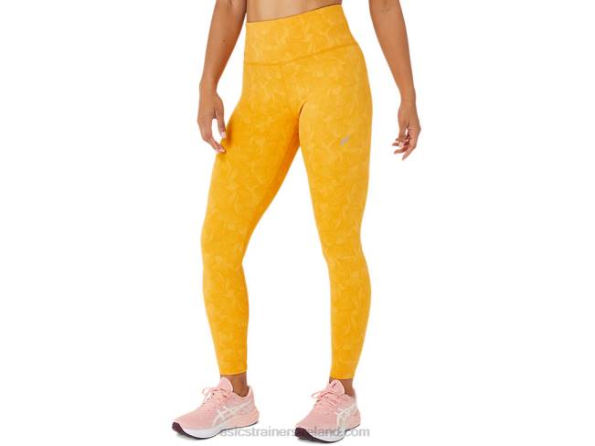 Womens Runkoyo Jacquard Tight Tiger Yellow Asics XXPD2770