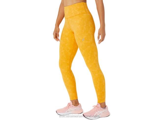 Women\s Runkoyo Jacquard Tight Tiger Yellow Asics XXPD2770