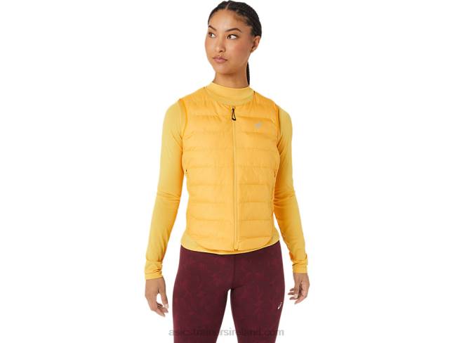 Womens Runkoyo Padded Vest Tiger Yellow Asics XXPD2789