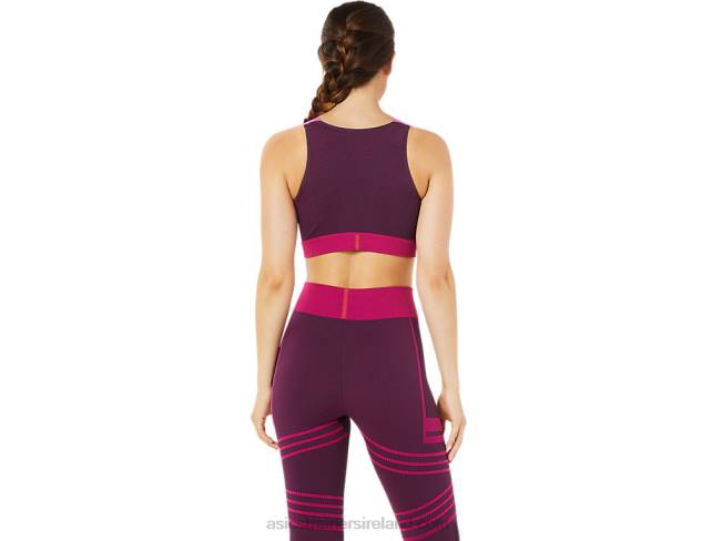 Women\s Seamless Bra Deep Plum Asics XXPD3512