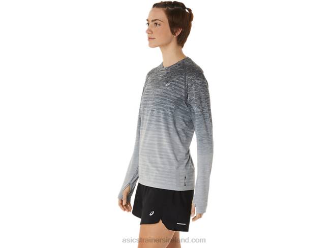 Women\s Seamless Long Sleeve Top Carrier Grey/Glacier Grey Asics XXPD2988