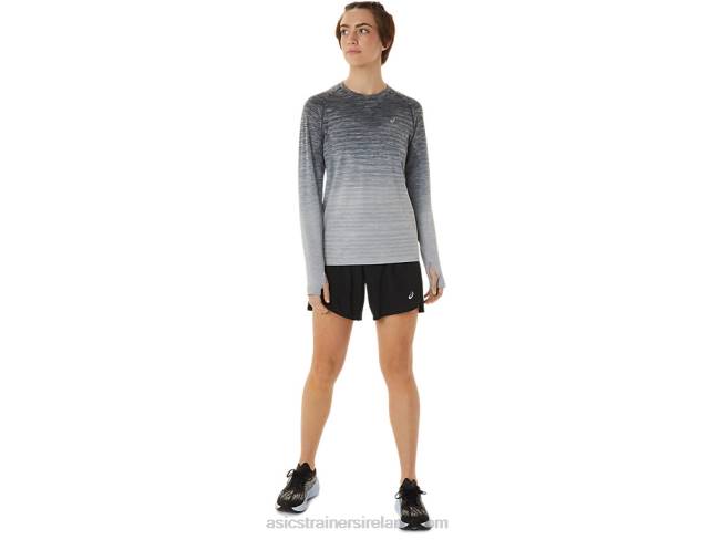 Women\s Seamless Long Sleeve Top Carrier Grey/Glacier Grey Asics XXPD2988